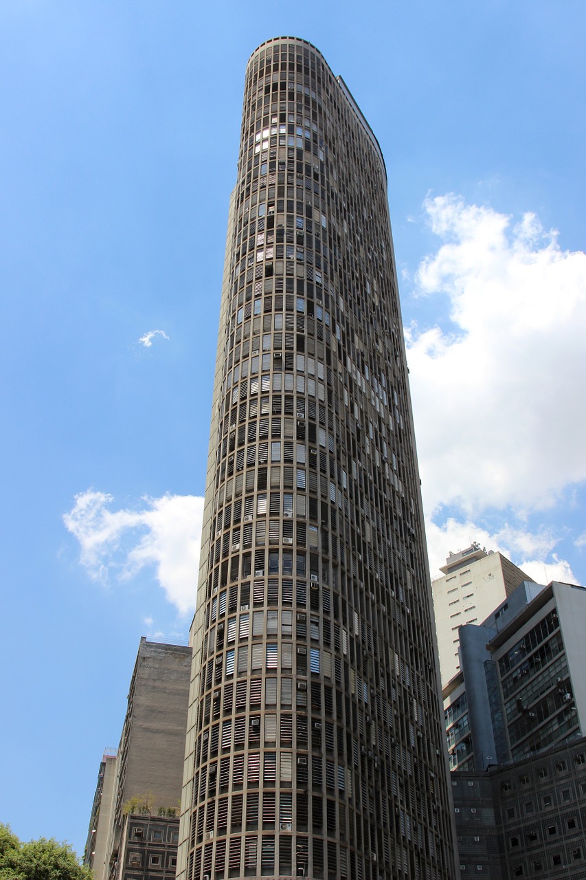 Italijos Pastatas, Architektūra, Vertikalus, Mėlynas Dangus, Aukštas Pastatas, Pastatas, Aukščiausias Sao Paulo, Brazilija, Vista, Centro São Paulo