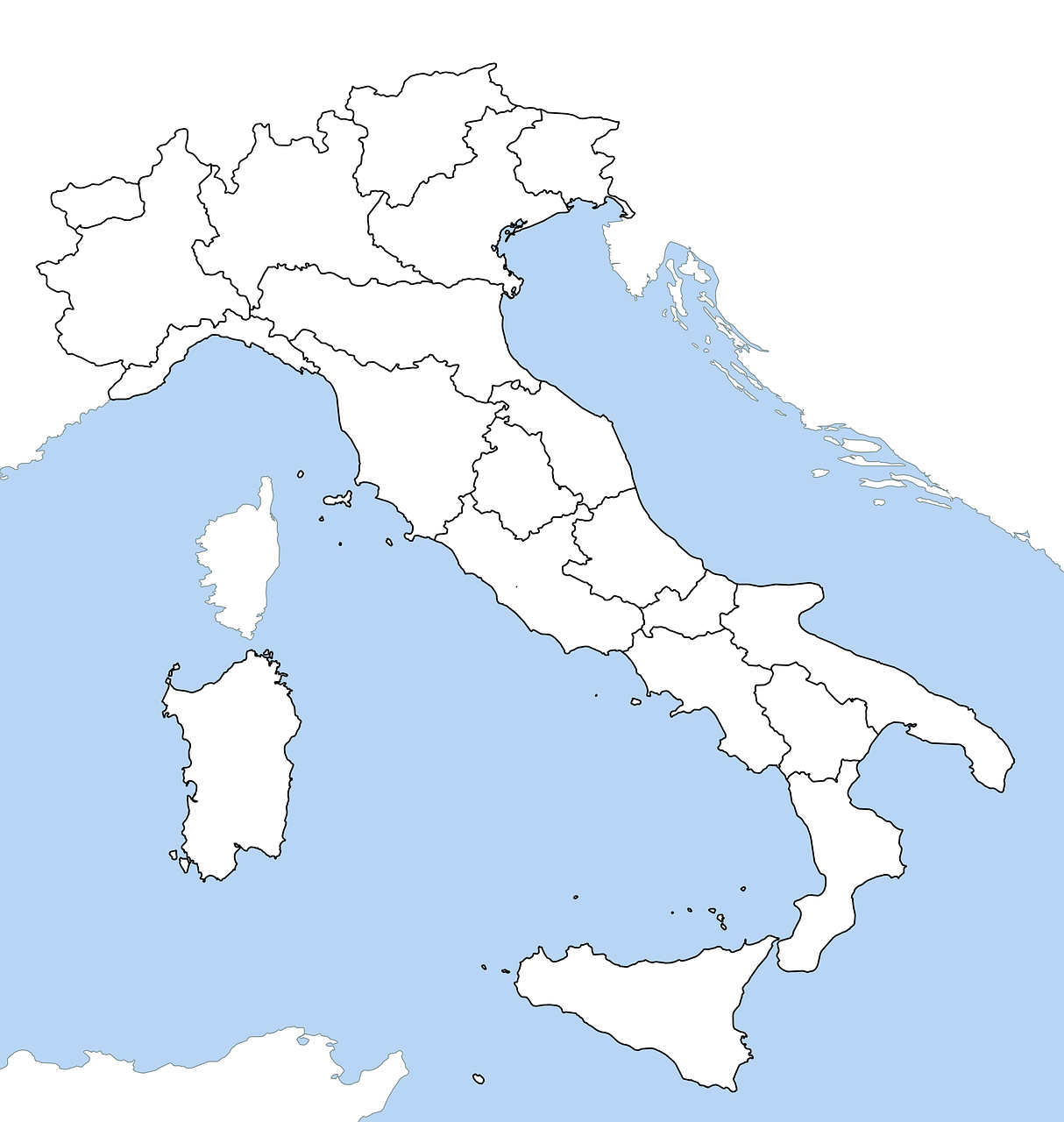 Žemėlapį Italijoje, Regionai, Untitled, Italy, Balta, Nemokamos Nuotraukos,  Nemokama Licenzija