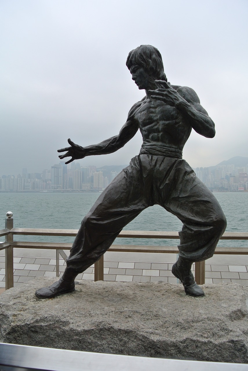 Bruce Lee, Honkongas, Statula, Aktorius, Garsenybė, Bruce, Habour, Lee, Kino Žvaigždė, Kung Fu