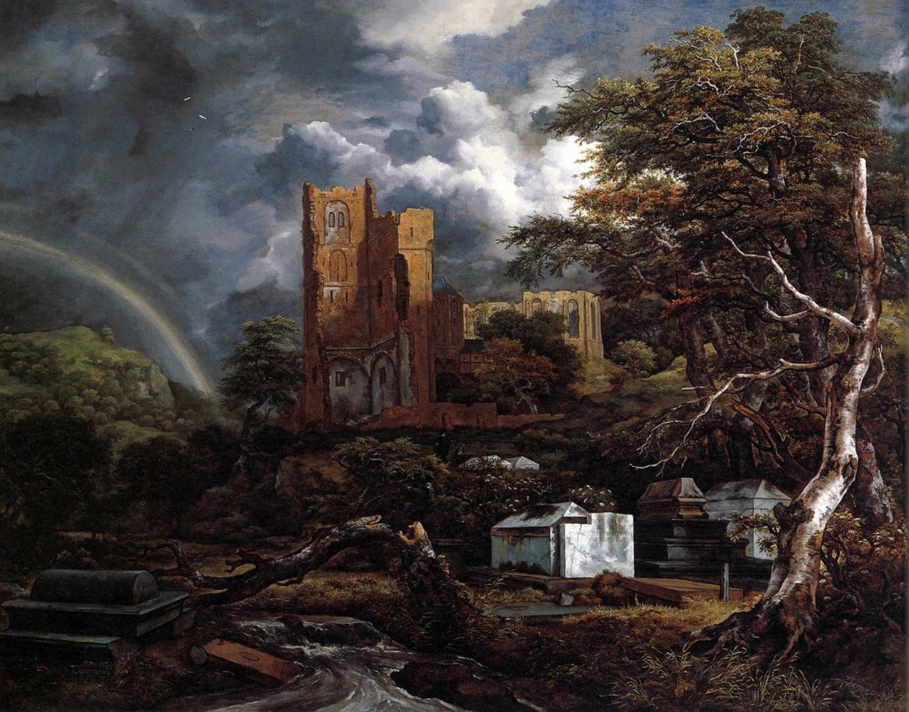 Jacob Ruisdael, Dažymas, Menas, Meno, Meniškumas, Aliejus Ant Drobės, Kraštovaizdis, Dangus, Debesys, Gamta