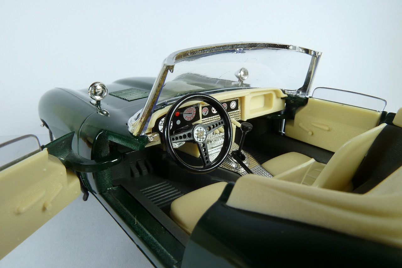 Jaguar,  E-Tipo,  Cabrio,  1961,  Jaguar E,  Kabrioletas,  1X18,  Modelis Automobilis,  Bburago, Nemokamos Nuotraukos
