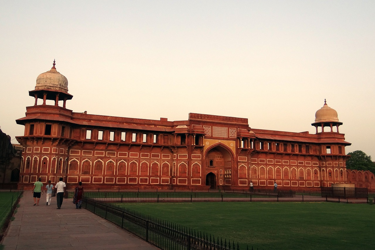 Jahangir Mahal, Rožinis Smiltainis, Agra Fortas, Agra, Indija, Nemokamos Nuotraukos,  Nemokama Licenzija