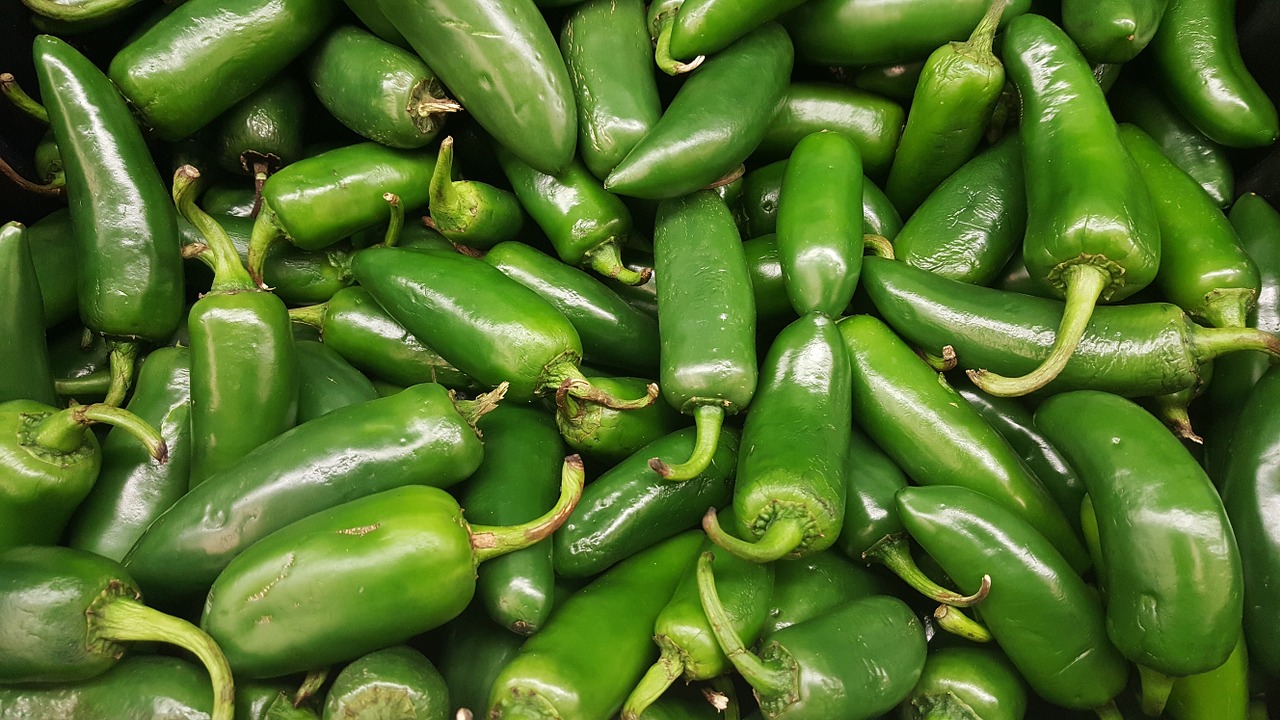 Jalapeños, Čili, Pipirai, Karštas, Žalias, Aštrus, Maistas, Bakalėja, Pagaminti, Meksikietis