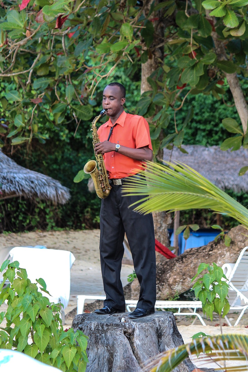 Jamaika, Saksofonas, Muzika, Papludimys, Muzikantas, Džiazas, Žaisti, Muzikinis, Instrumentas, Garsas