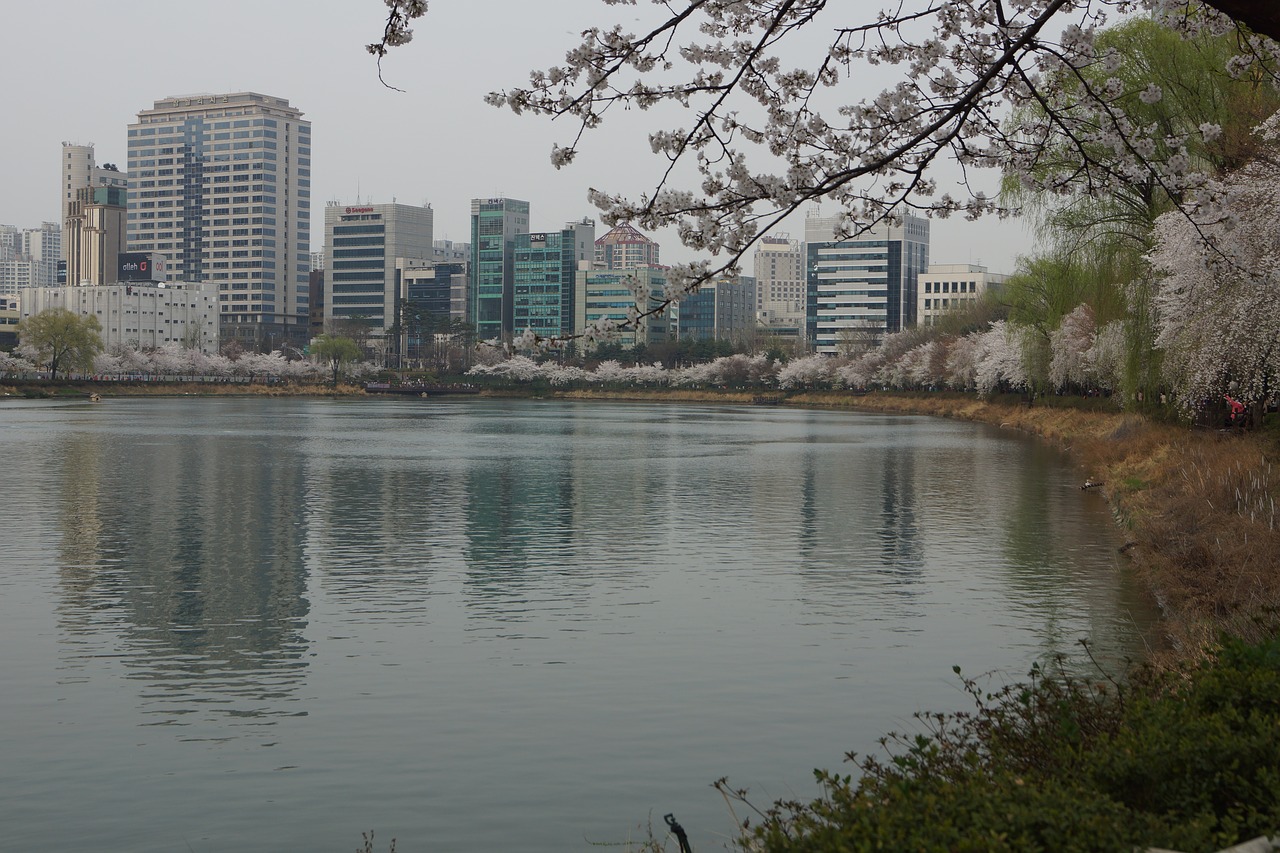 Jamsil, Songpa, Seokchon Ežeras, Nemokamos Nuotraukos,  Nemokama Licenzija