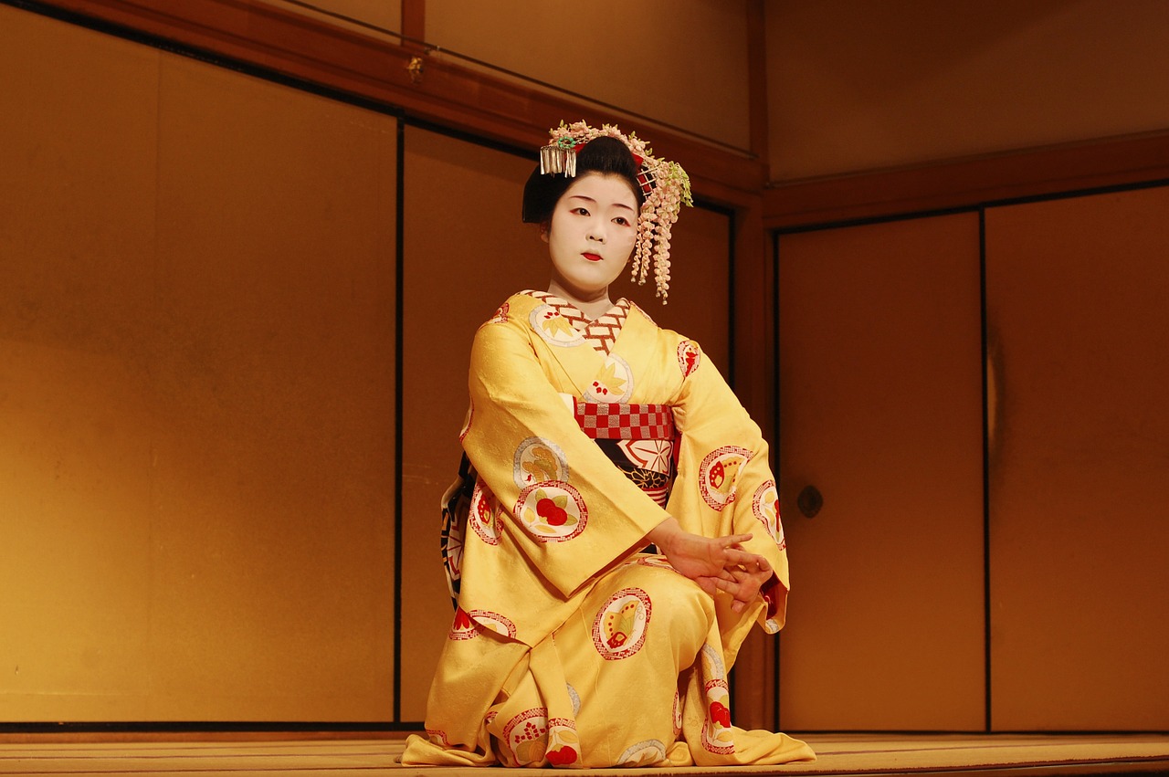 Japonija, Teatras, Kimono, Gueisha, Scenarijus, Kabuki, Nemokamos Nuotraukos,  Nemokama Licenzija
