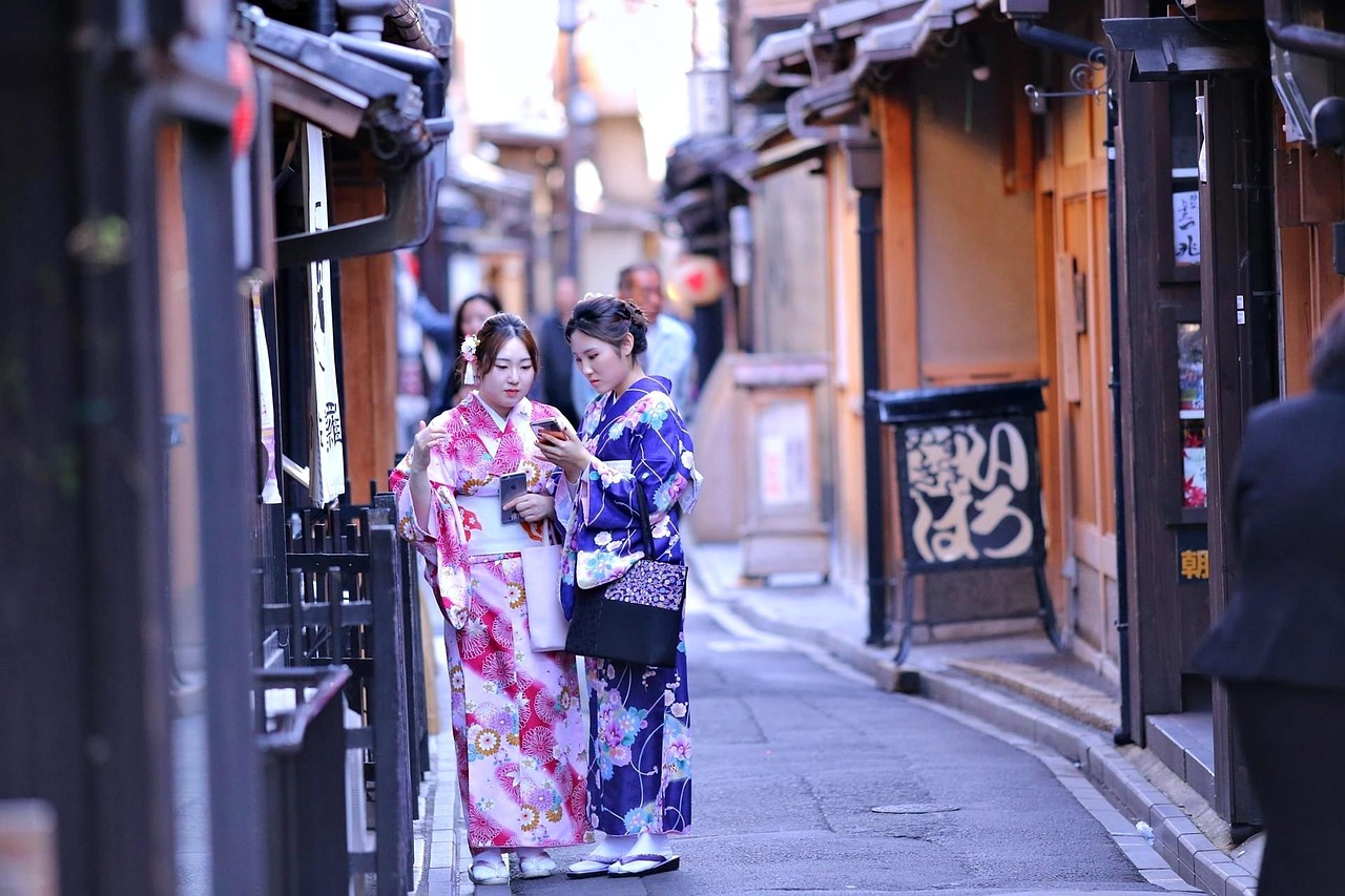 Japonija, Kimono, Kyoto, Moterys, Asmuo, Kultūra, Nemokamos Nuotraukos,  Nemokama Licenzija