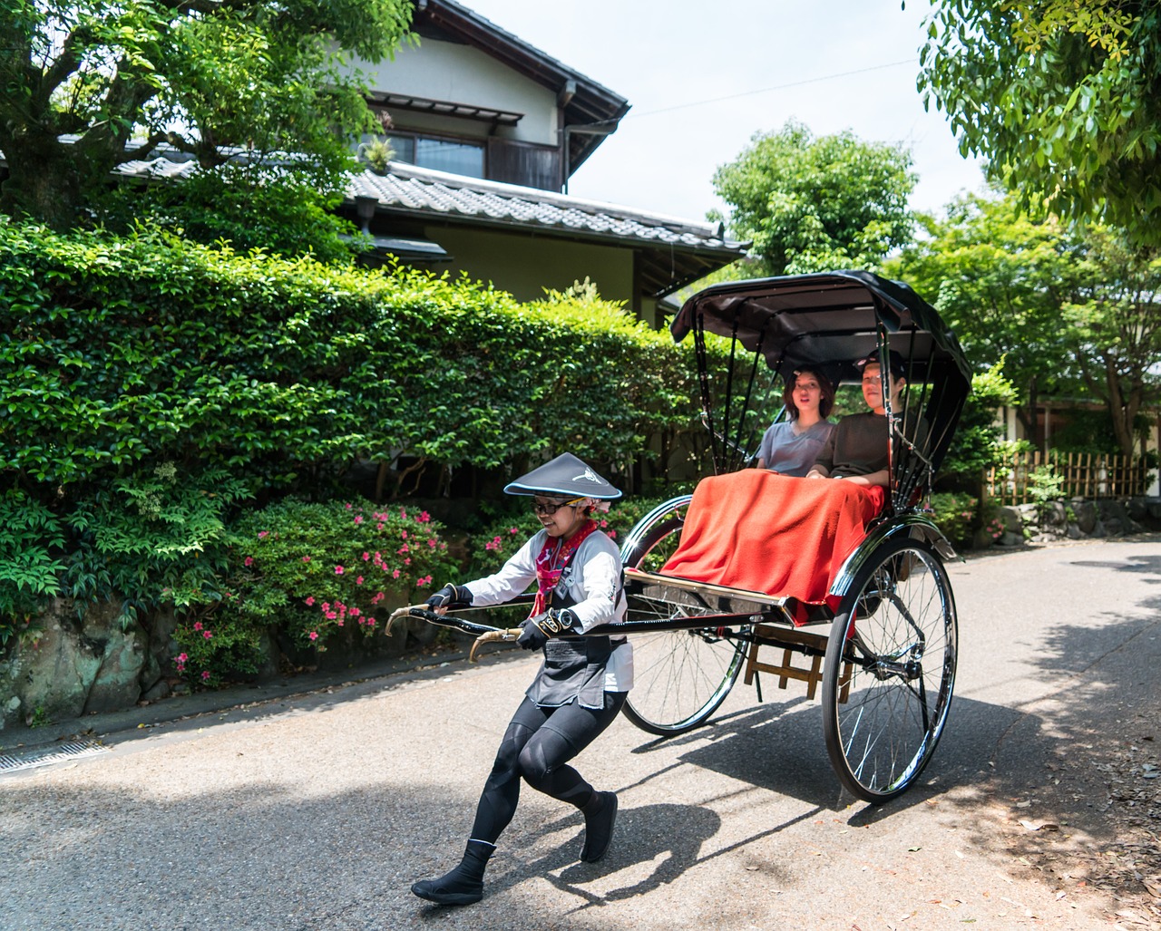 Japonija, Arashiyama, Bambuko Miškas, Rickshaw, Žmonės, Asmuo, Žalias, Orientyras, Pritraukimas, Japanese
