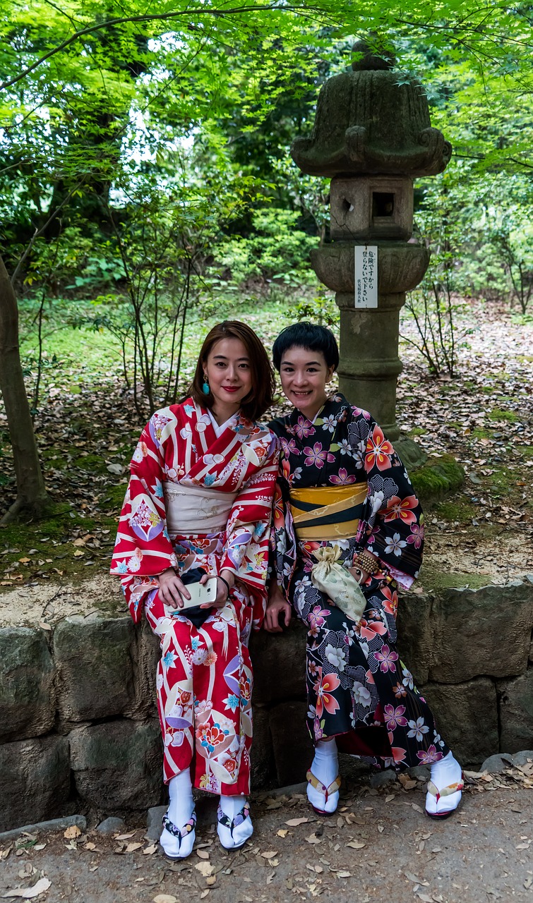 Japonija, Žmonės, Asmuo, Mergaitė, Jauni Moterys, Kimono, Asian, Japanese, Laisvalaikis, Turizmas