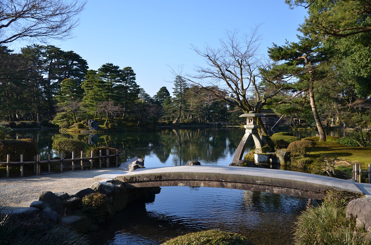 Japonija, Kanazawa, Kenrokuen, Nemokamos Nuotraukos,  Nemokama Licenzija