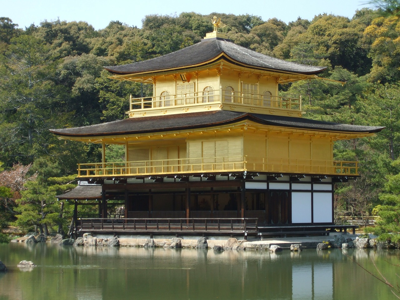 Japonija, Kyoto, Aukso Rūmai, Kyoto Prefektūra, Kinkakuji, Architektūra, Auksinis Paviljonas, Zen, Šventykla, Nemokamos Nuotraukos