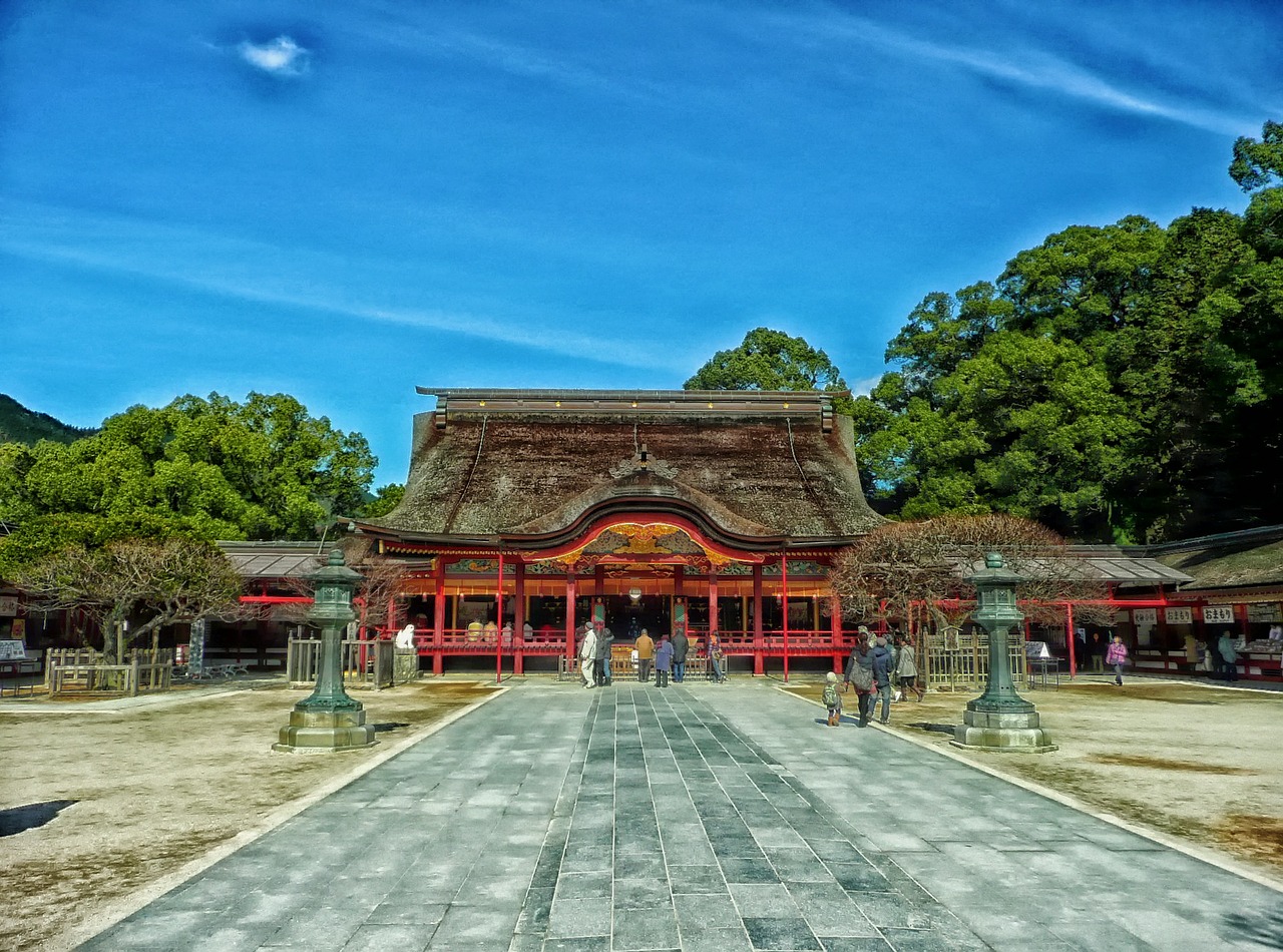 Japonija, Šventykla, Tikėjimas, Religija, Malda, Garbinimas, Hdr, Plaza, Orientyras, Istorinis