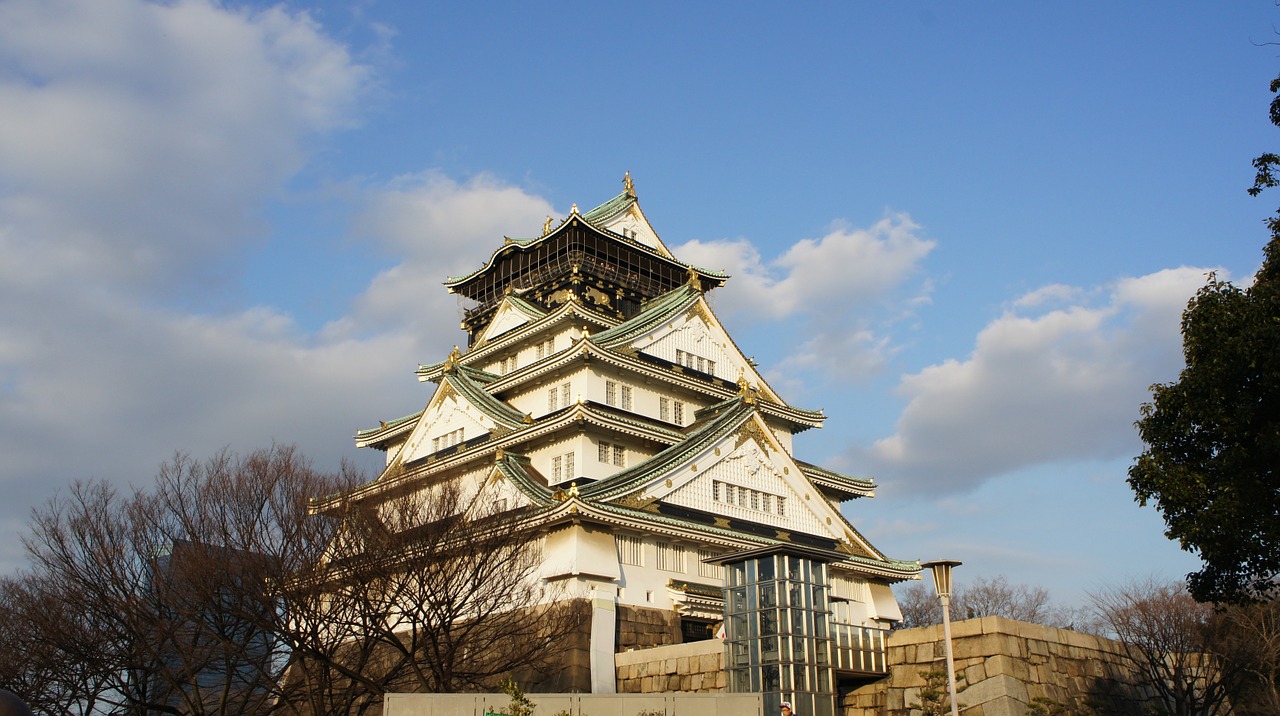 Japonija, Osaka, Pilis, Orientyras, Kansai, Asija, Architektūra, Ekskursijos, Nemokamos Nuotraukos,  Nemokama Licenzija