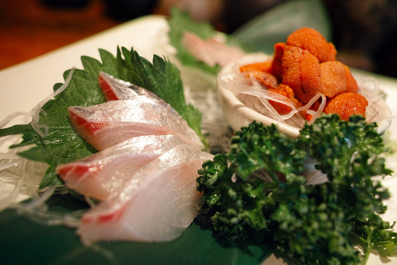 Japonų Maistas, Japonijos Maistas, Tavern, Restoranas, Virtuvė, Maistas, Mityba, Sashimi, Žuvis, Juros Ežiukas