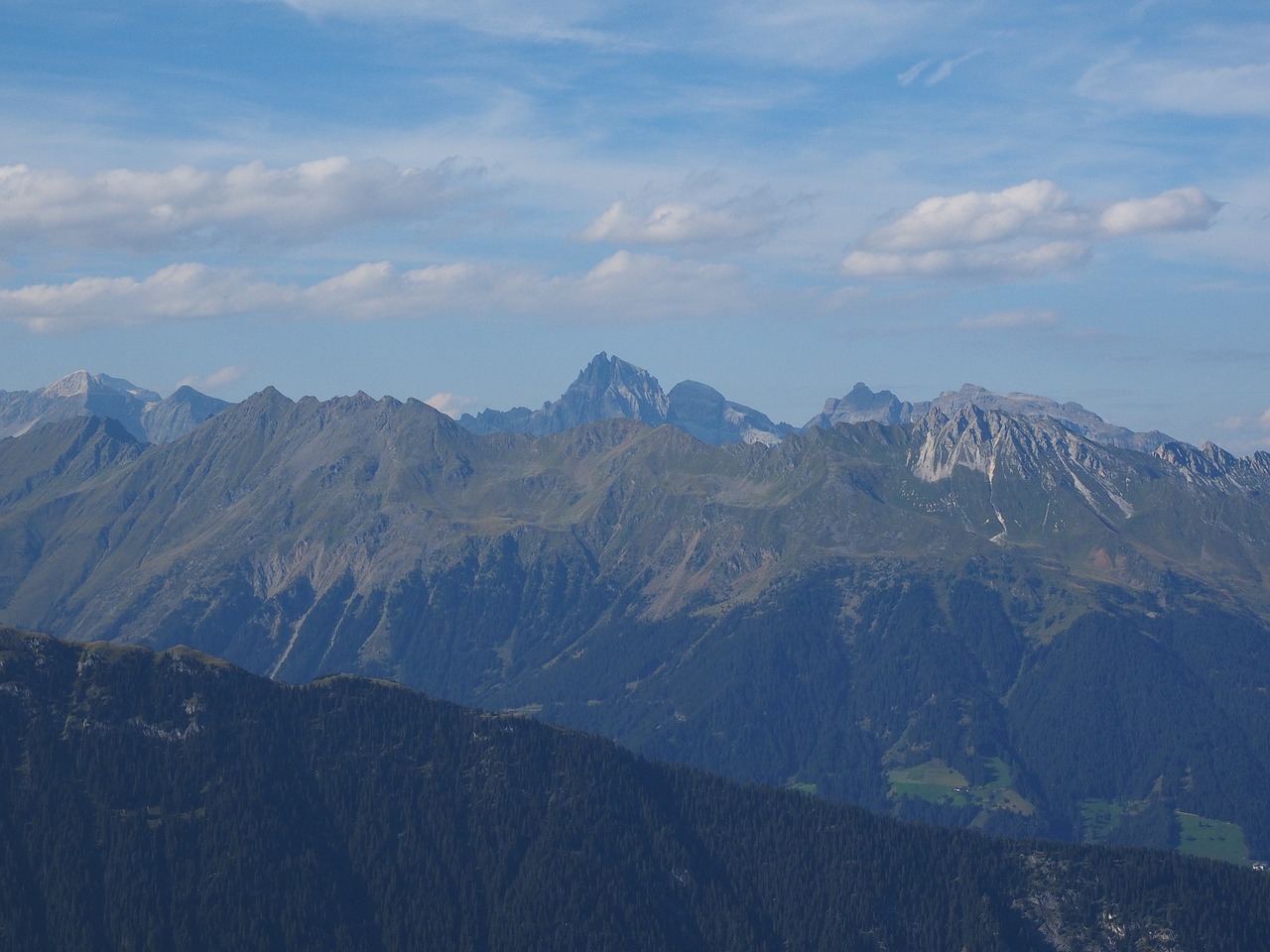 Jaufenspitze, Kalnai, Vaizdas, Balta Siena, Aukštas Dantis, Orų Patarimas, Pflerscher Tribulaun, Gschnitzer Tribulaun, Tribulaun, Stubai Alps