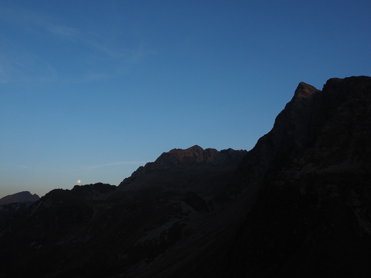 Jaufenspitze, Aukštas Plokščias Viršus, Kalnai, Panaštal Alps, Jaufenpass, Mėnulis, Mėnulio Šviesa, Nemokamos Nuotraukos,  Nemokama Licenzija