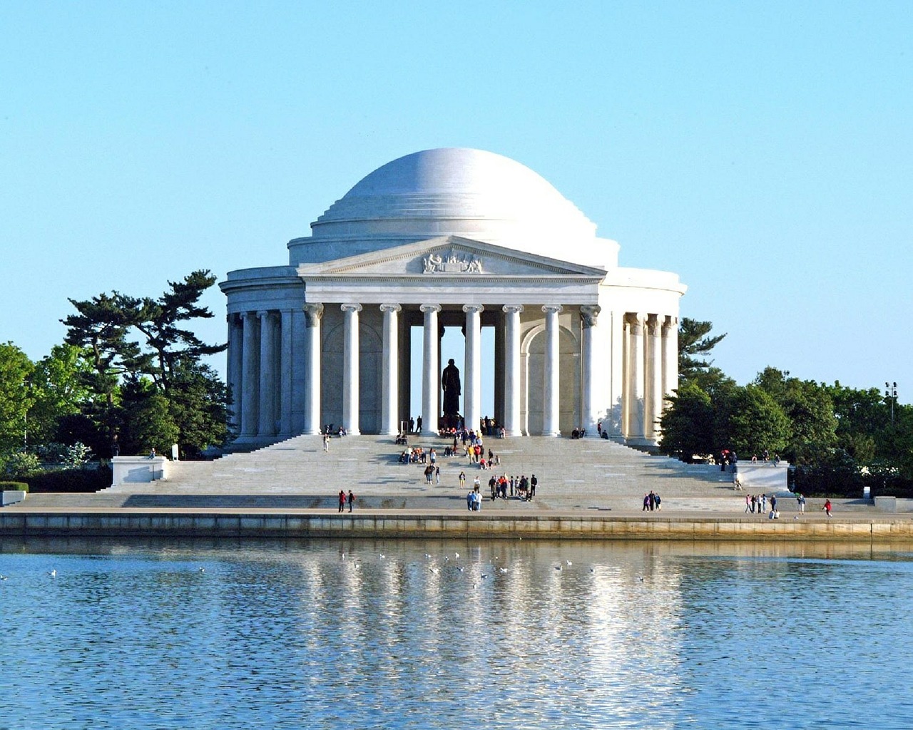 Jefferson Memorialas, Orientyras, Vašingtonas, Usa, Nacionalinis, Turizmas, Prezidentas, Istorija, Kupolas, Pritraukimas