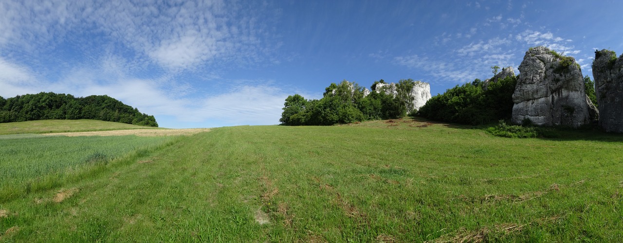 Jerzmanowice, Lenkija, Kraštovaizdis, Rokas, Gamta, Kalkakmenis, Panorama, Jura Krakowsko Częstochowa, Nemokamos Nuotraukos,  Nemokama Licenzija