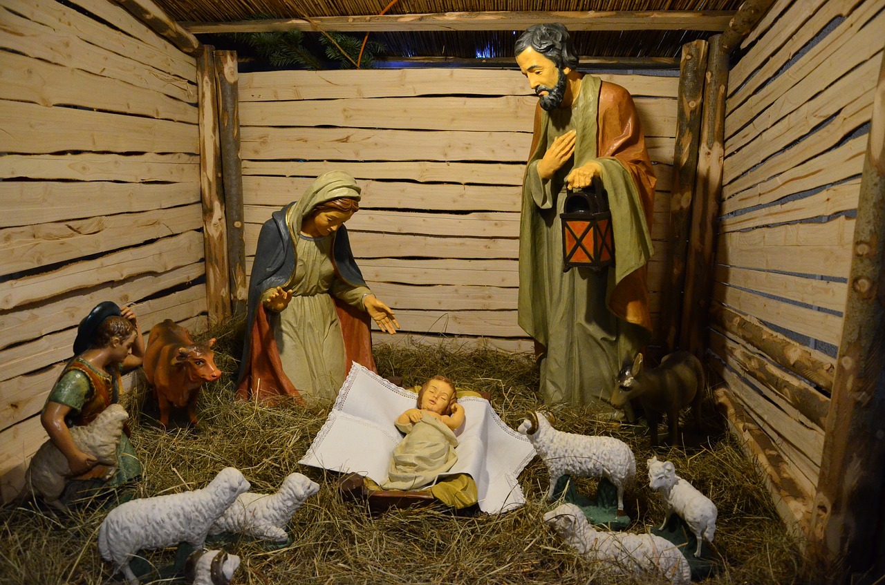 Jėzus, Bethlehem, Lovelė, Atostogos, Šventoji Šeima, Józef, Linksmų Švenčių, Kalėdos, Personažai, Mary