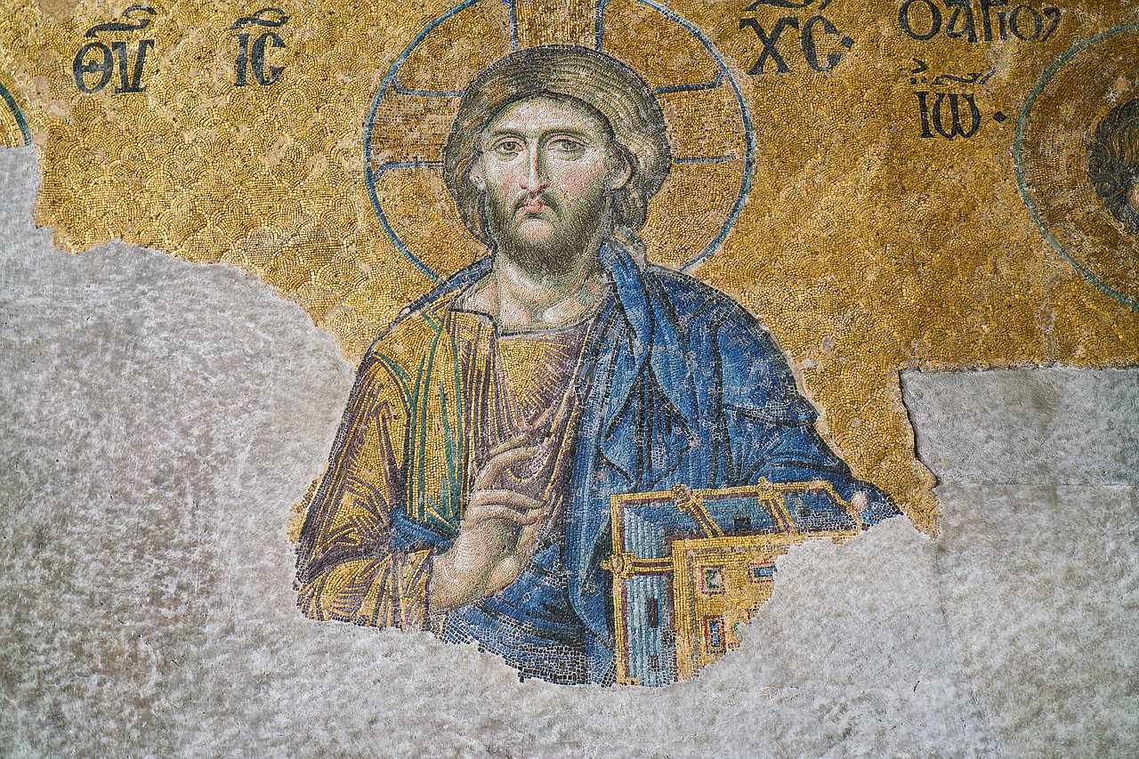 Jėzus, Nuotraukos, Hagia Sophia, Vaizduojamasis Menas, Dizainas, Fotografija, Montavimas, Istanbulas, Miesto Centras, Fonas