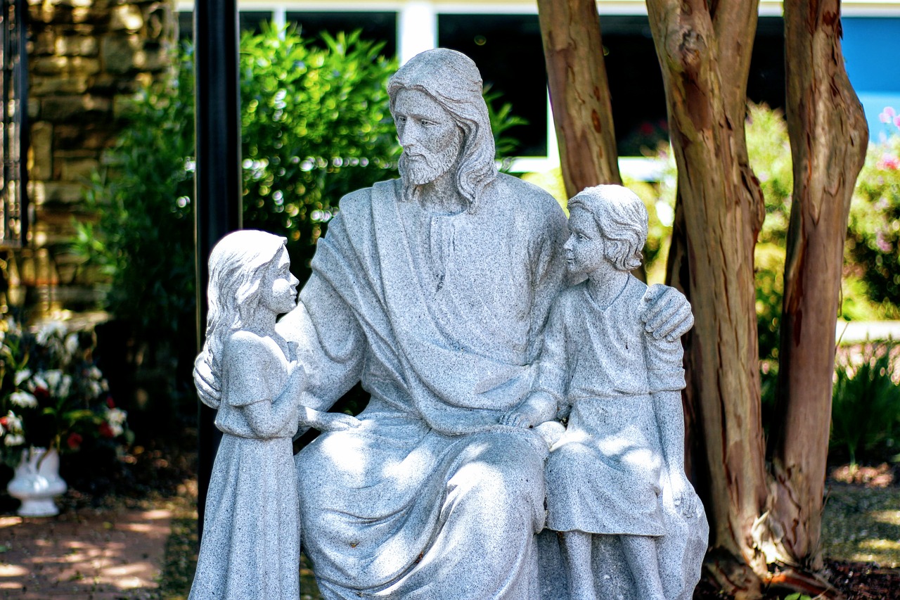 Jėzus Kristus, Statula, Vaikai, Katalikų, Virginia, Nemokamos Nuotraukos,  Nemokama Licenzija