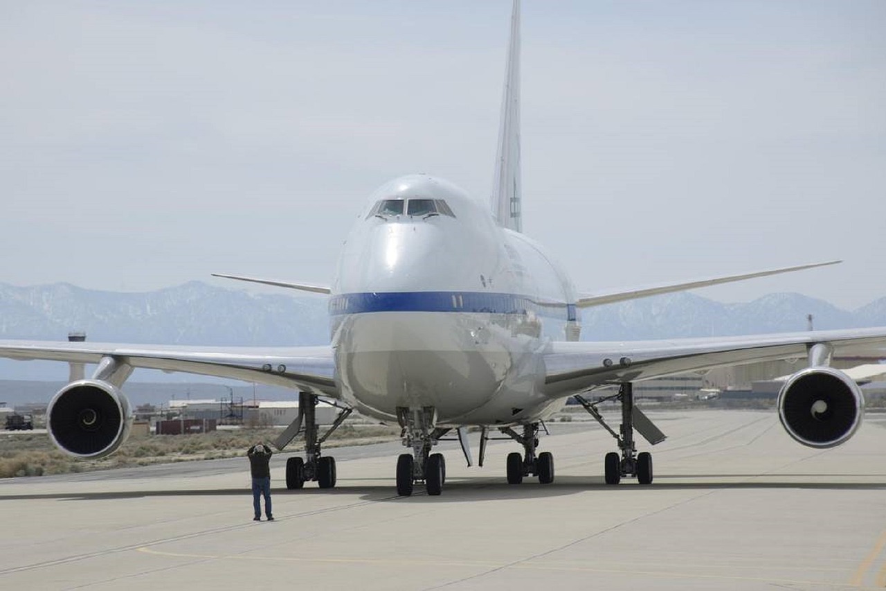 Jetliner, Boeing 747Sp, Modifikuotas, Teleskopas, Nasa, Nacionalinis, Aeronautika Ir Kosmosas, Administracija, Stratosferos Observatorija, Infraraudonoji Astronomija