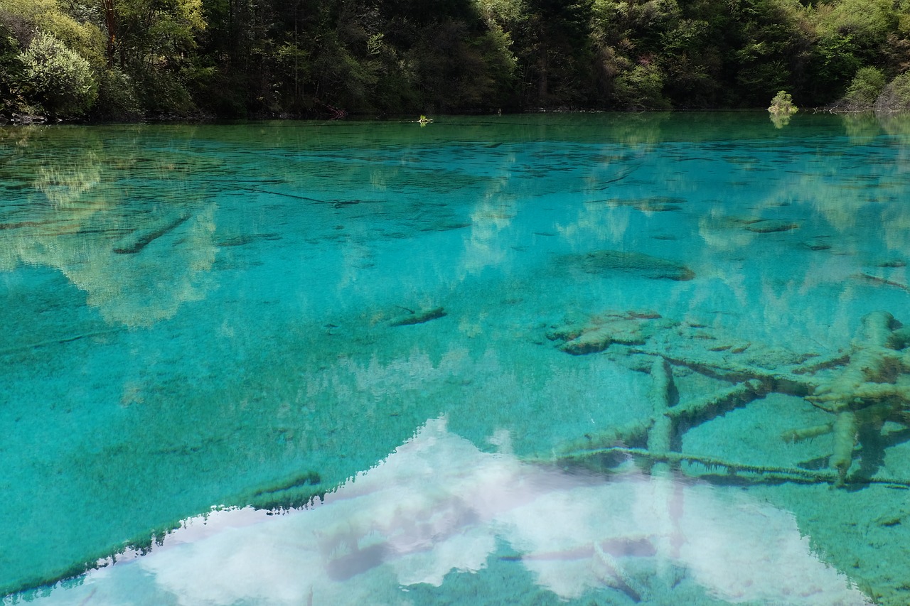 Jiuzhaigou, Ežeras, Sichuanas, Kinija, Kraštovaizdis, Nemokamos Nuotraukos,  Nemokama Licenzija