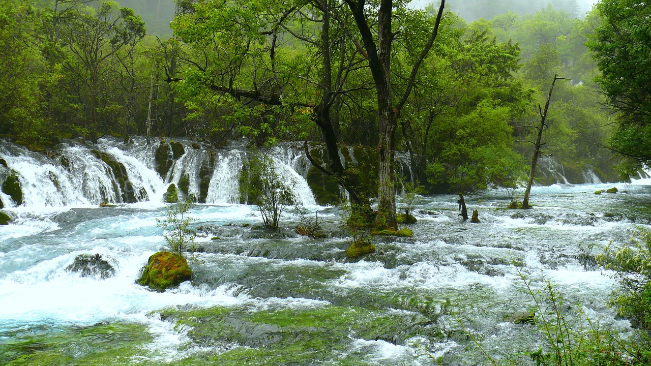 Jiuzhaigou, Kraštovaizdis, Kritimo, Nemokamos Nuotraukos,  Nemokama Licenzija