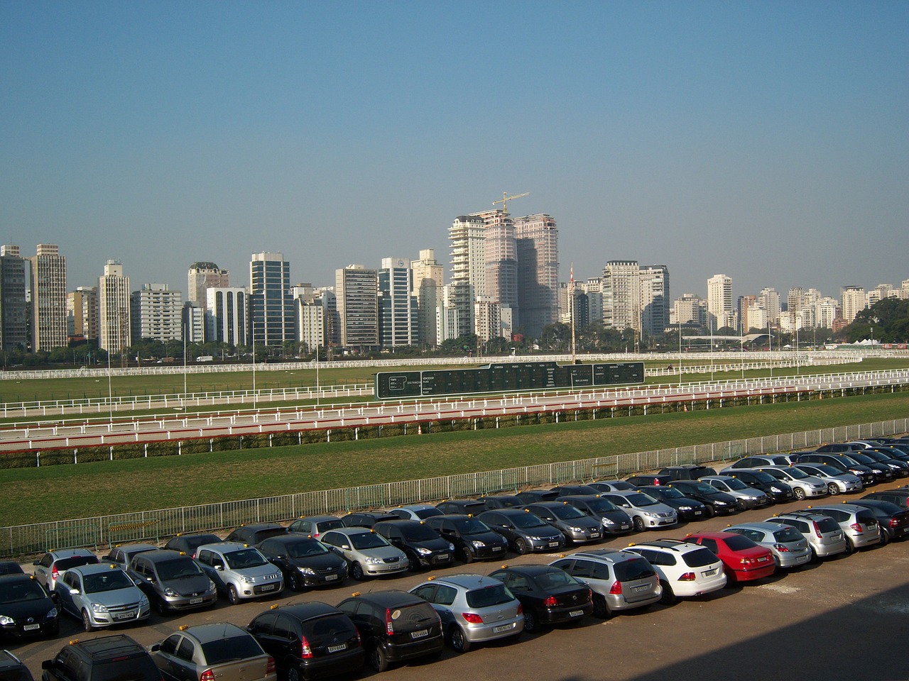Jockey Club, Sao Paulo Panorama, Automobilių Stovėjimo Aikštelė, Išsinuomoti Automobilį, Lenktynių Trasa, Jóckey, Nemokamos Nuotraukos,  Nemokama Licenzija