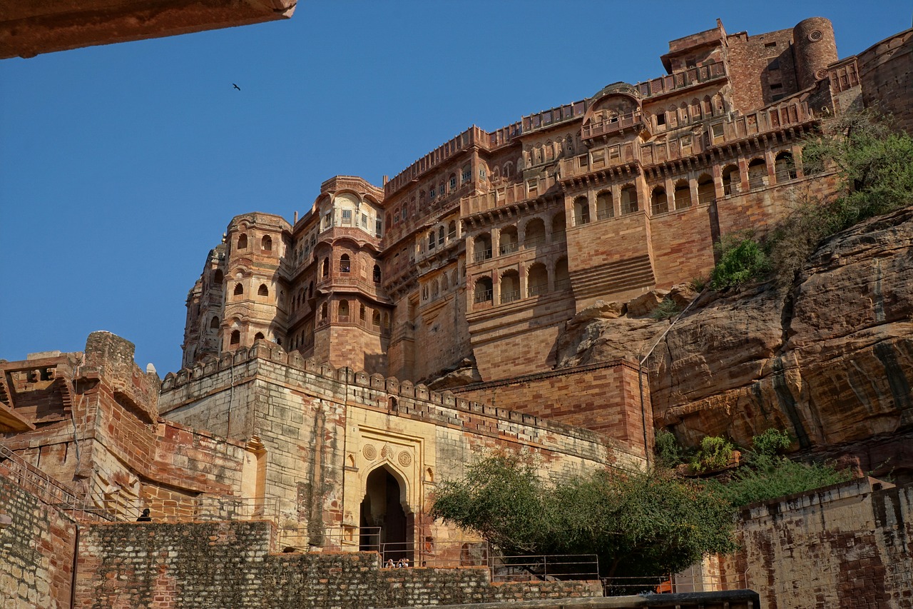 Jodhpur, Indija, Architektūra, Senas, Kelionė, Senovė, Turizmas, Istoriškai, Rūmai, Siena