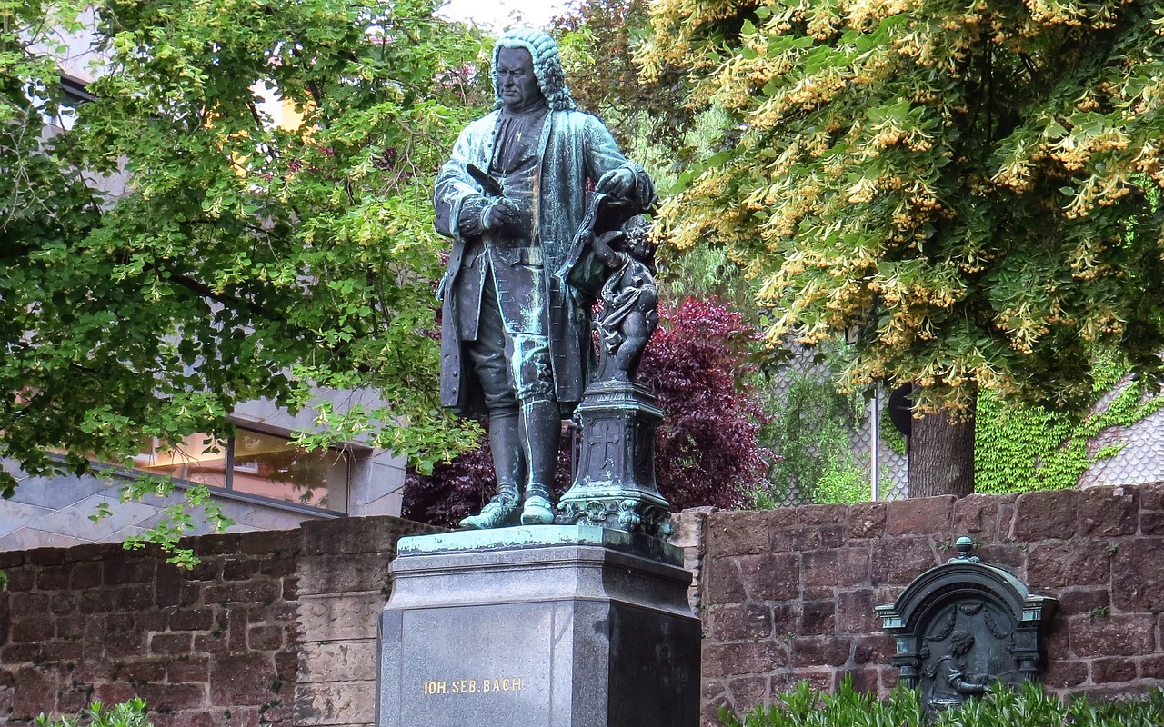 Johann Sebastian Bach, Kompozitorius, Skulptūra, Paminklas, Akmuo, Eisenach, Nemokamos Nuotraukos,  Nemokama Licenzija