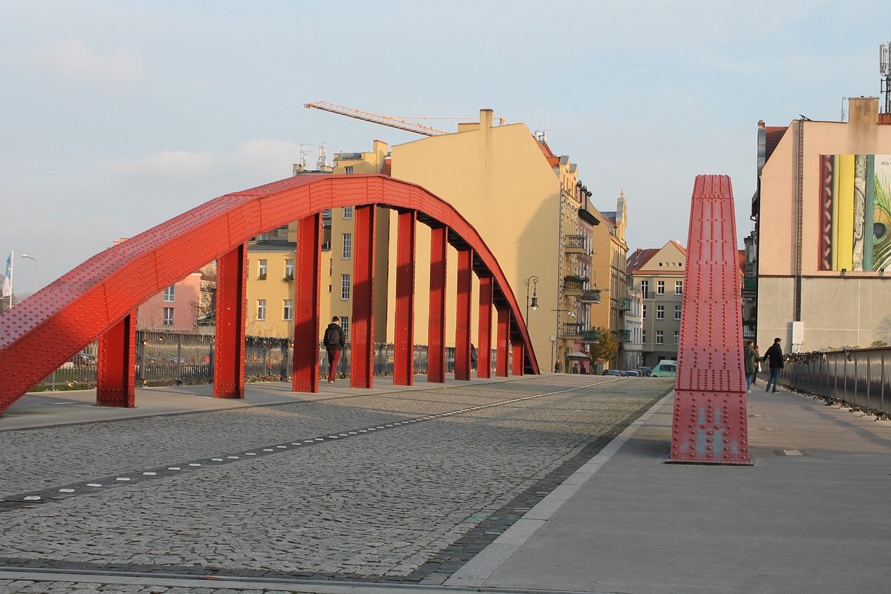 Jordan Bridge, Tiltas, Karta Upė, Poznań, Lenkija, Nemokamos Nuotraukos,  Nemokama Licenzija