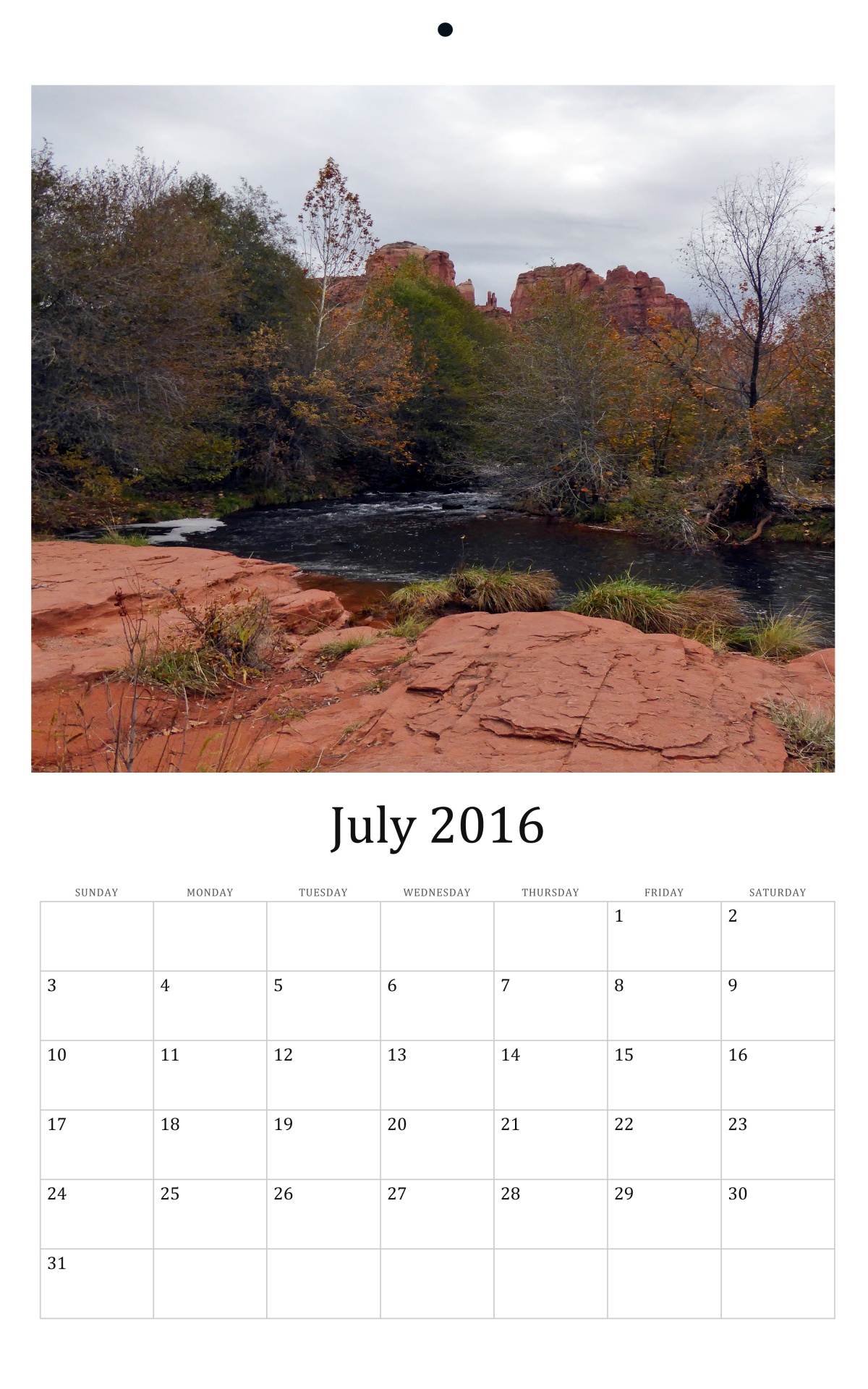 2016,  2016 & Nbsp,  Kalendorius,  Liepa,  Sedona,  Arizona,  Kalendoriai,  Mėnesinis & Nbsp,  Kalendorius,  Dykuma