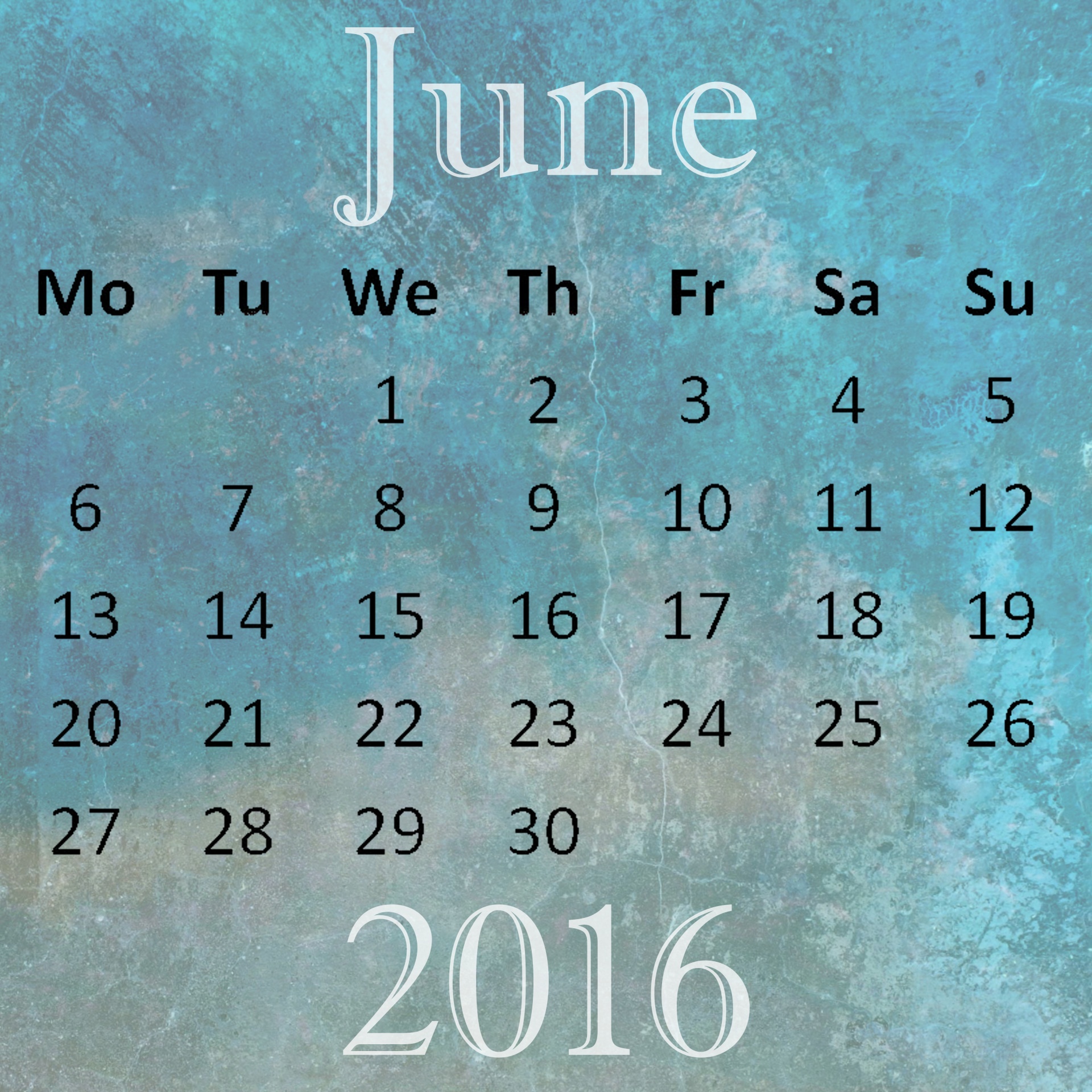 Birželis,  2016,  Kalendorius,  Plakatas,  Tapetai,  Data,  Diena,  Laikas,  Mėnuo,  Kas Mėnesį