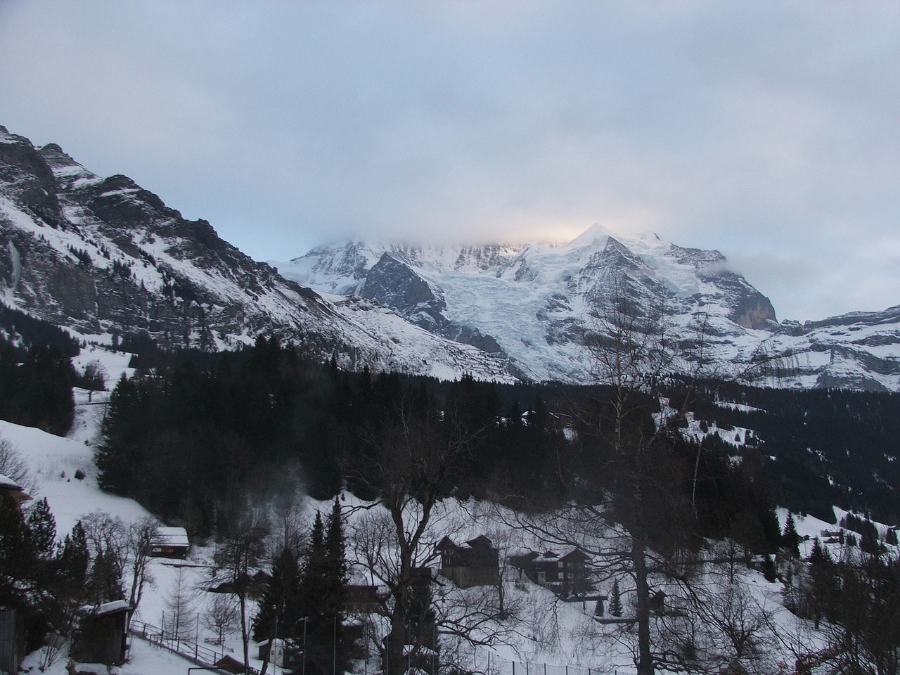 Jungfrau, Kalnas, Žiema, Saulėlydis, Nemokamos Nuotraukos,  Nemokama Licenzija