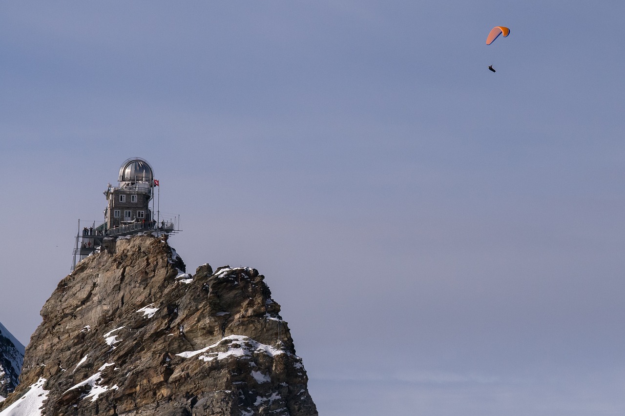 Jungfraujoch, Kalnų Stotis, Paragliding, Rizika, Nemokamos Nuotraukos,  Nemokama Licenzija