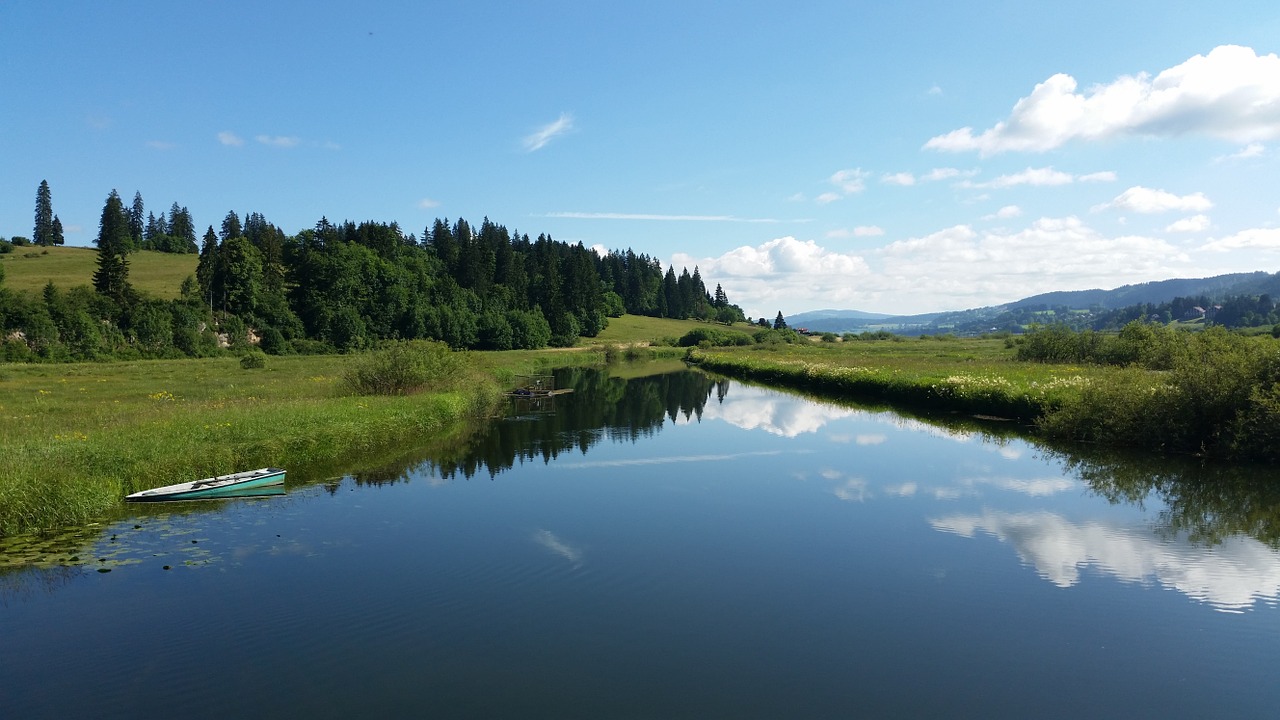 Jura, France, Kraštovaizdis, Vaizdas, Ežeras, Vanduo, Valtis, Nemokamos Nuotraukos,  Nemokama Licenzija