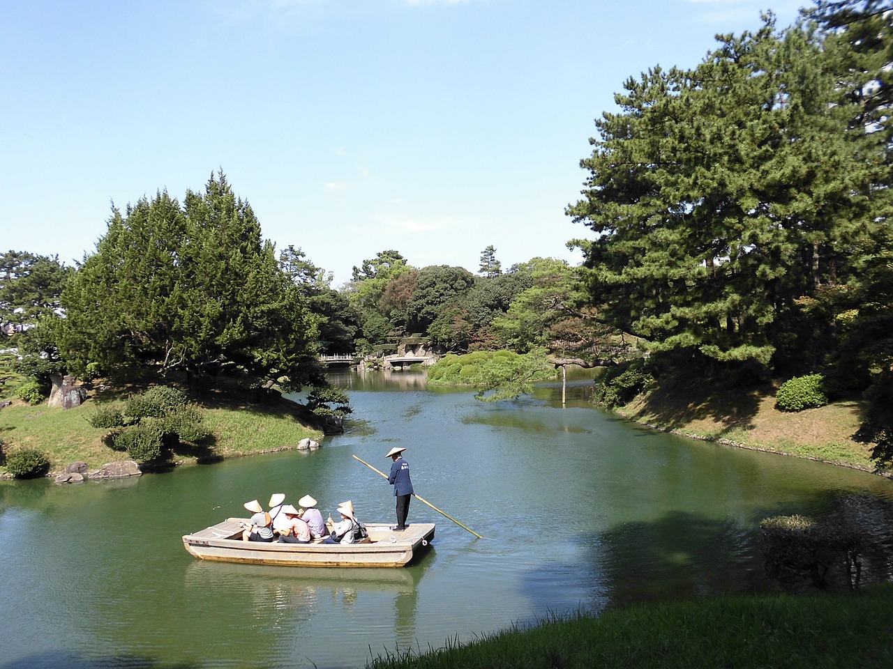 Kagawa Prefektūra, Ritsurin Parkas, Valtis, Nemokamos Nuotraukos,  Nemokama Licenzija