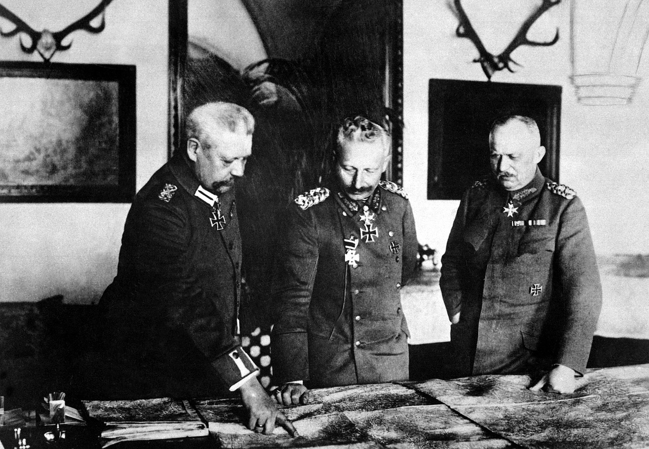 Kaiser Wilhelm Ii, Bendras Erich Ludendorff, Hindenburg, Juoda Ir Balta, Vokietija, Valstybės Vadovai, Nemokamos Nuotraukos,  Nemokama Licenzija