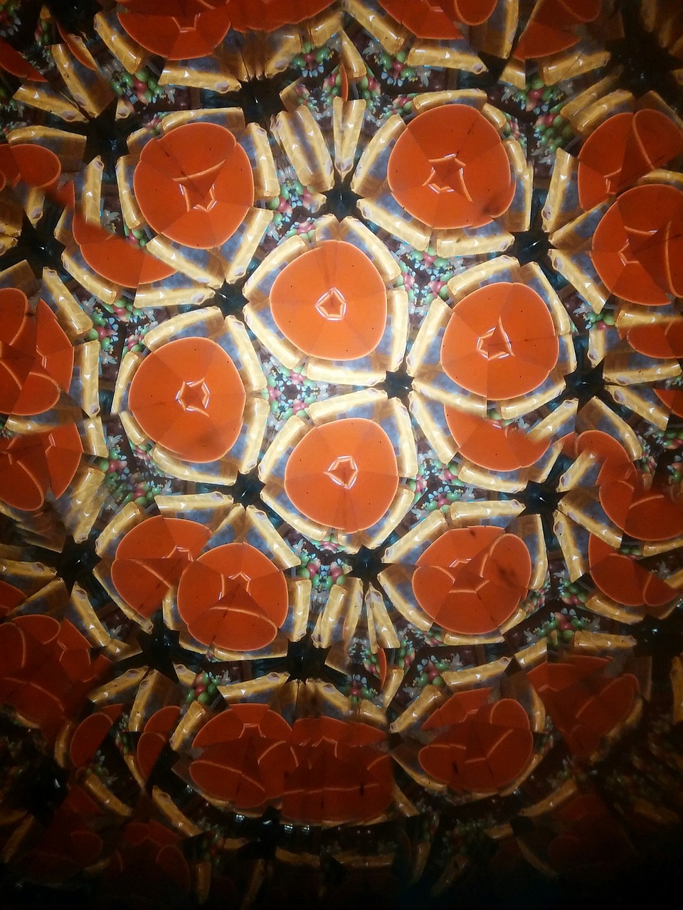 Kaleidoskopas, Kaleidoskopinė, Fraktalas, Abstraktus, Oranžinė, Nemokamos Nuotraukos,  Nemokama Licenzija