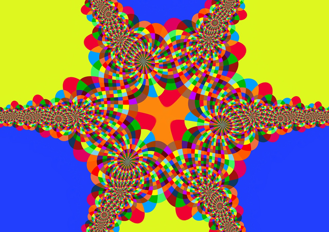 Kaleidoskopas, Skaitmeninis Menas, Spalvinga, Modelis, Oranžinė, Ruda, Pavasario Spalvos, Tapetai, Ryški Spalva, Apvali Forma