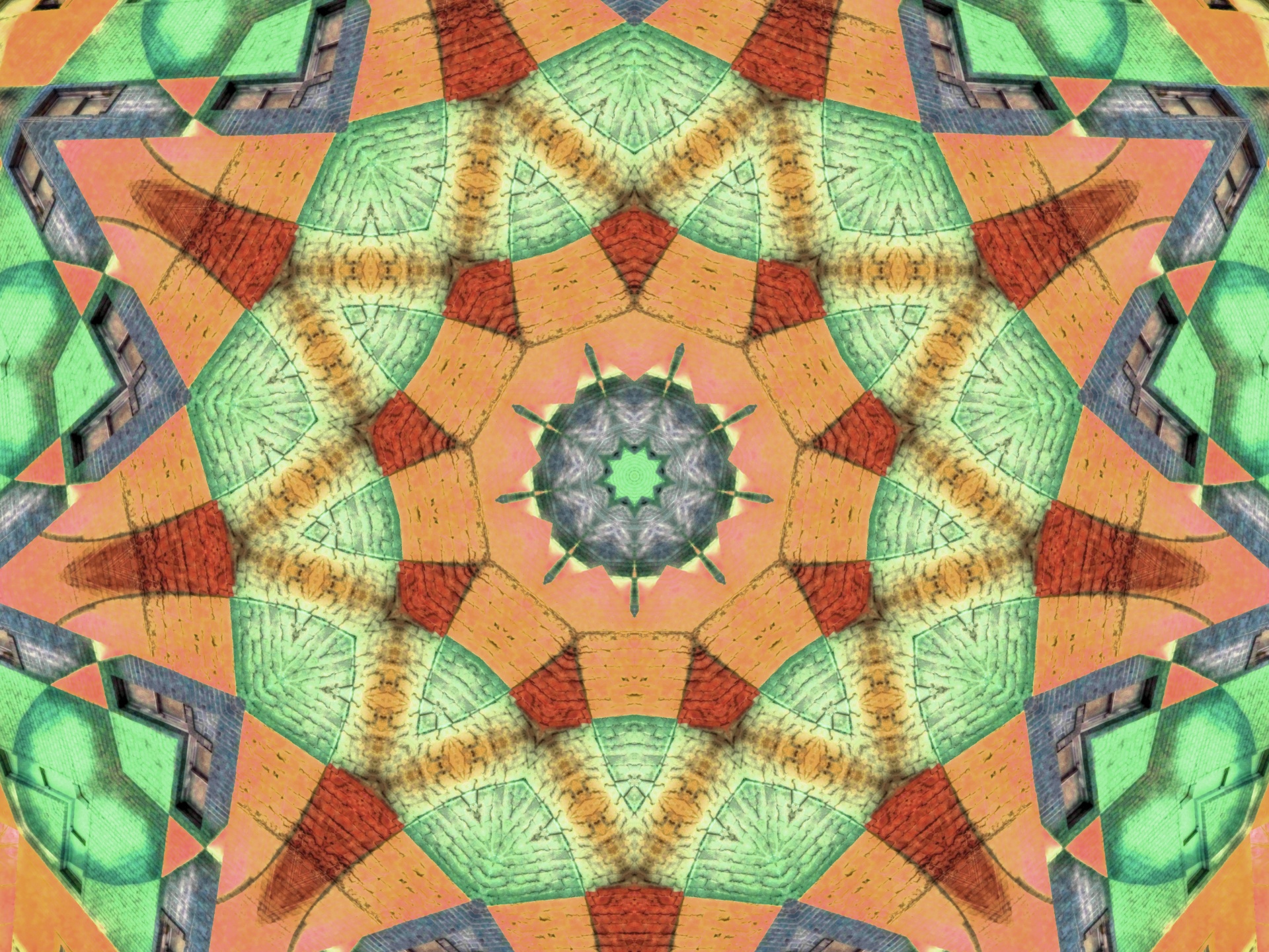 Fonas,  Tapetai,  Kaleidoskopas,  Ruda,  Rūdys,  Žalias,  Modelis,  Dizainas,  Simetrija,  Kaleidoskopo Modelio Fonas