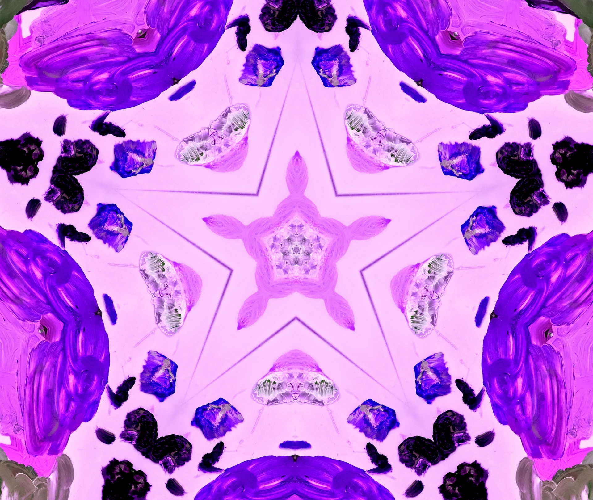 Kaleidoskopas,  Fonas,  Tapetai,  Žvaigždė,  Žvaigždės,  Mėlynas,  Rožinis,  Violetinė,  Simetrija,  Geometrinis