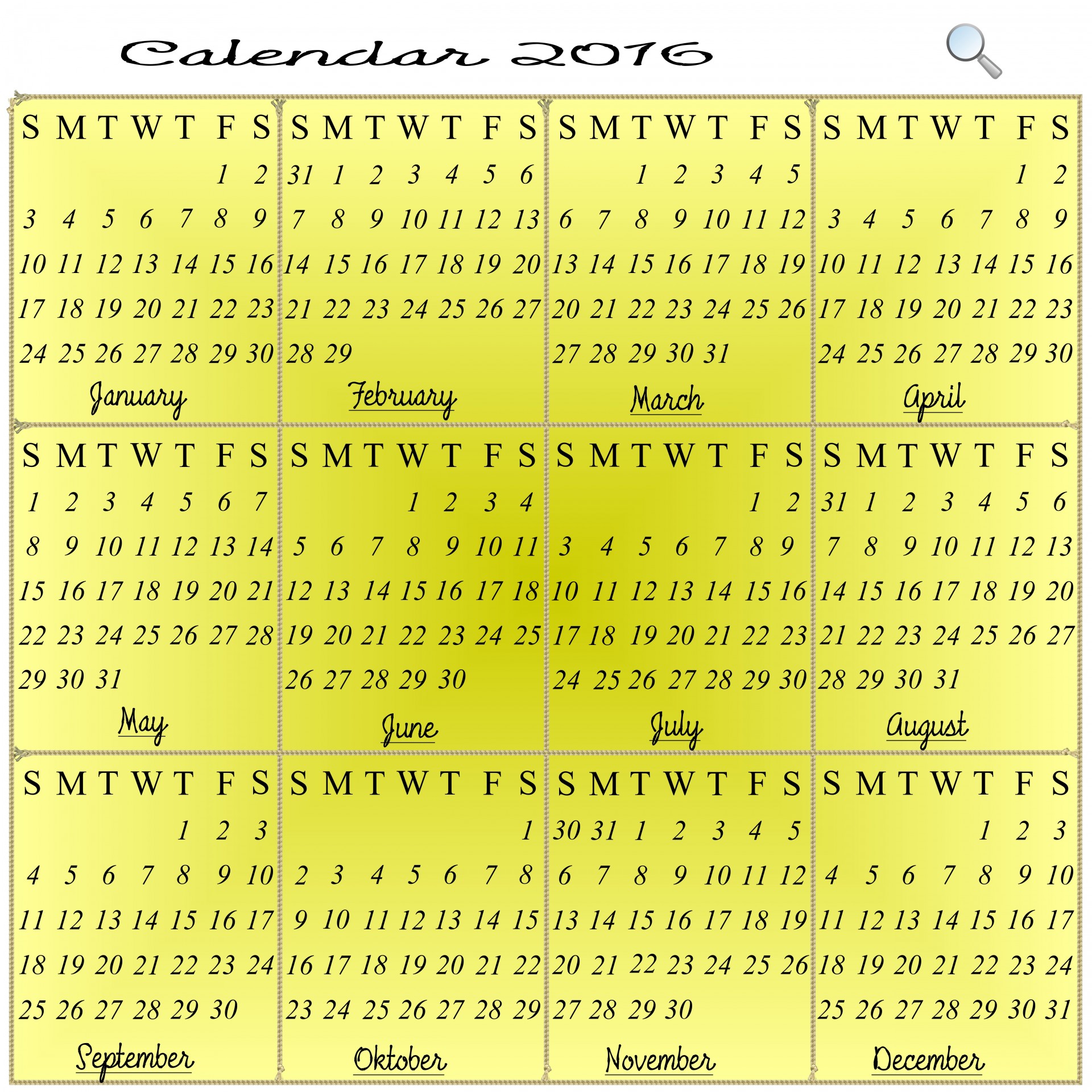2016 & Nbsp,  Kalendorius,  Mėnuo,  Metai,  Apdaila,  Planuotojai,  Fonas,  Data,  Kalendorius 2016 M, Nemokamos Nuotraukos