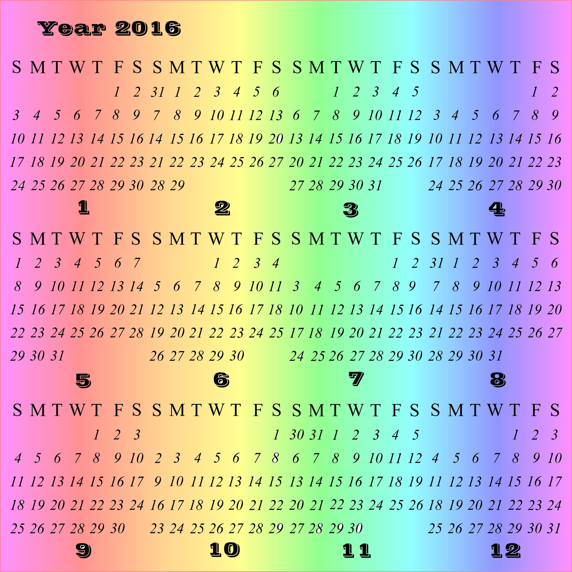 2016 & Nbsp,  Kalendorius,  Mėnuo,  Metai,  Apdaila,  Planuotojai,  Fonas,  Data,  Kalendorius 2016 M, Nemokamos Nuotraukos