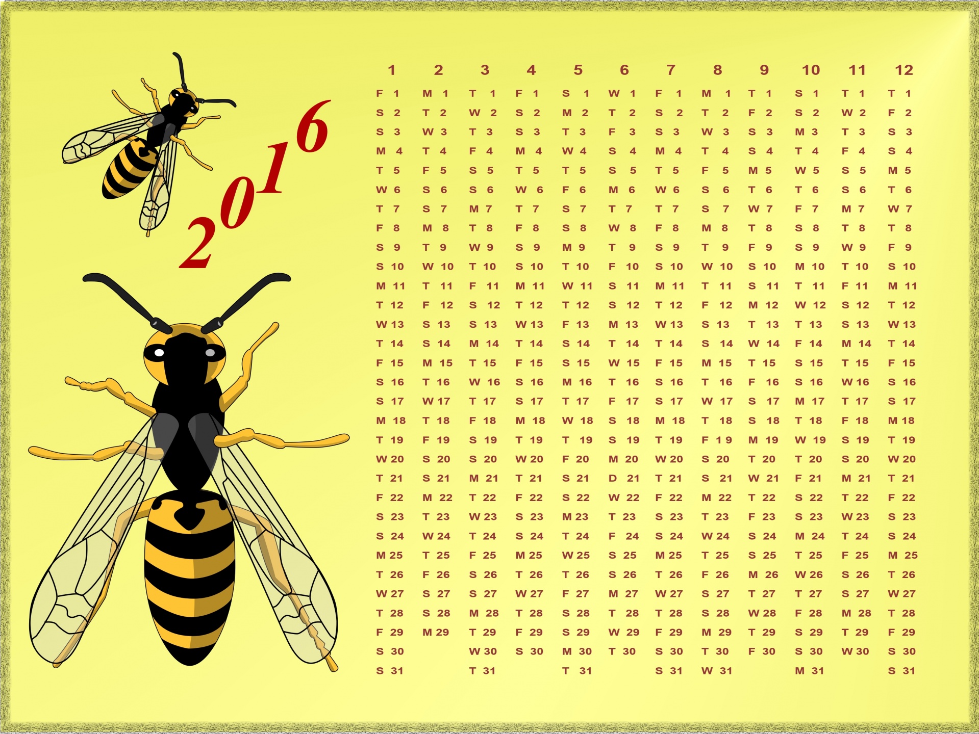 Kalendorius,  Metai,  Mėnesių,  Dienos,  Savaitės,  Apdaila,  Data,  Diena,  2016,  Kalendorius 2016 M