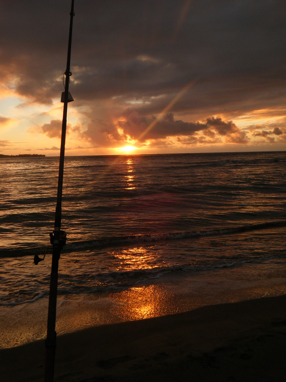 Kauai,  Hawaii,  Papludimys,  Žvejybos Stulpas, Nemokamos Nuotraukos,  Nemokama Licenzija