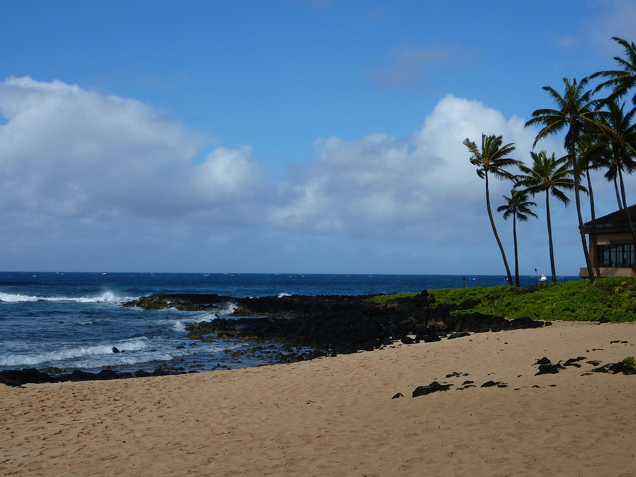 Kauai, Vandenynas, Hawaii Beach, Sala, Papludimys, Hawaii, Vasara, Jūra, Smėlis, Vanduo