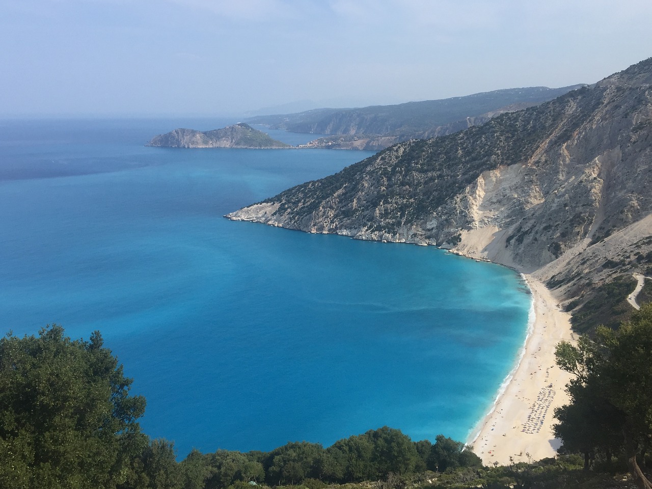 Kefalonia, Myrtos, Papludimys, Įlanka, Jūra, Nemokamos Nuotraukos,  Nemokama Licenzija