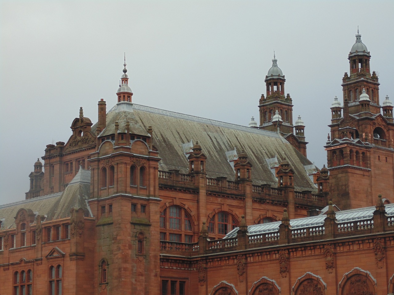 Kelvingrove, Glasgow, Architektūra, Pastatas, Muziejus, Škotų, Škotija, Galerija, Uk, Istorinis